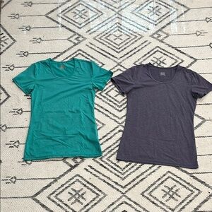 32 Degrees Green and purple Fitted T-Shirts